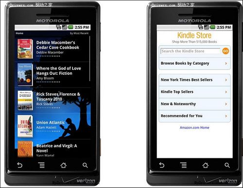 亚马逊将发布Android版Kindle阅读软件