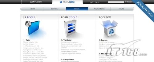jQuery TOOLS&jQuery UI&Prototype UI