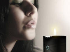 如蜡烛般浪漫 轻轻一吹便能关闭的音箱