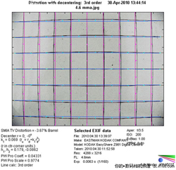 镜头畸变情况对比测试