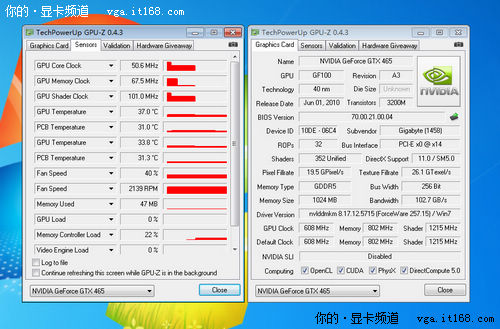 技嘉GTX465散热系统效能实测