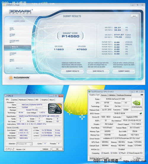 堆料帝技嘉GTX465超频能力测试