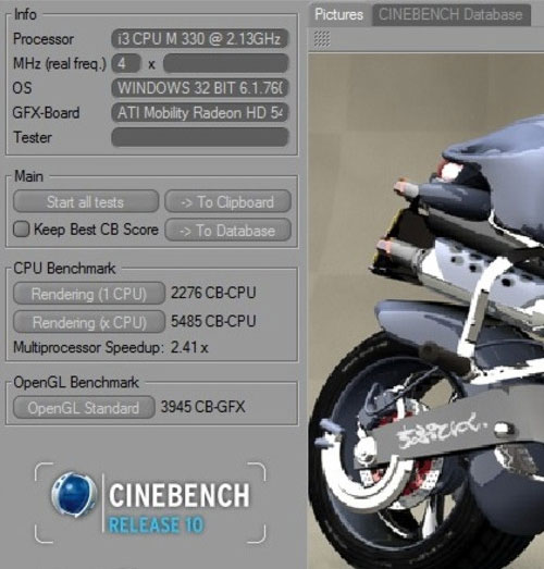 酷睿i3还是AMD三核好 CINEBENCH 对比