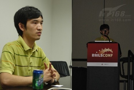 RailsConf 2010 演讲台上的中国人