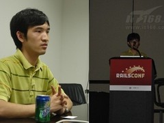 RailsConf 2010 演讲台上的中国人