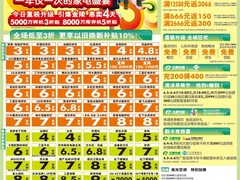 样机3折起 6.5日五星电器促销海报下载