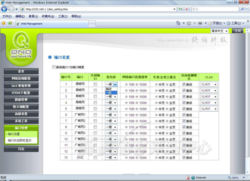 侠诺GQF1450高级设置