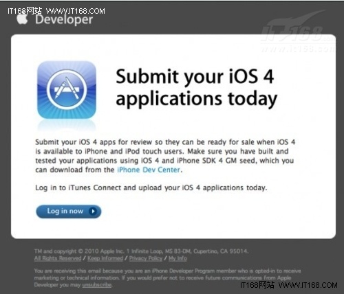 苹果开始审核iOS 4.0应用程序