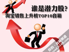 谁是潜力股？淘宝销售上升榜TOP10音箱