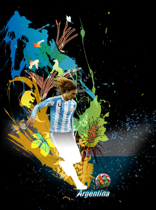 为足球而疯狂 世界杯创意海报设计图赏-IT168 
