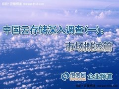 中国云存储技术应用现状深入调查