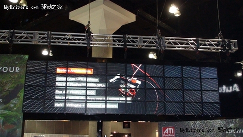 AMD展示10卡40屏系统 总像素近1亿