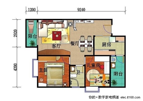 68平米两居室 两万元全套家电购买方案