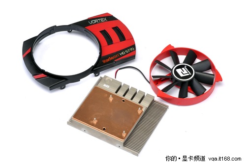 迪兰HD5770 Vortex可调节风扇高度散热