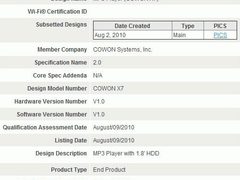 有望采用Android系统 COWON新品X7曝光