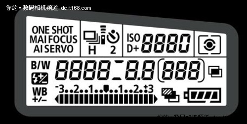 佳能EOS 60D的可旋转LCD和肩部LCD