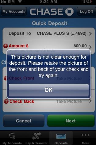 足不出户：手机上移动银行远程兑现支票