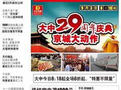 促销今日起升级 大中电器促销海报下载