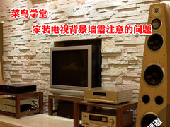 菜鸟学堂：家装电视背景墙需注意的问题