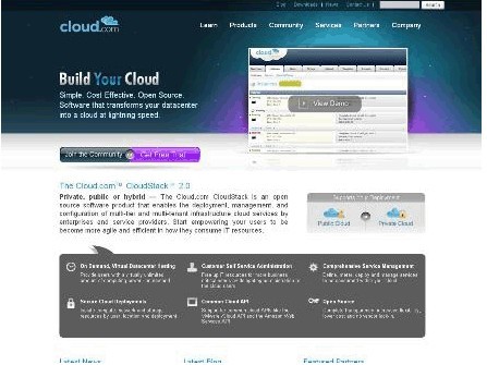 十大热门云计算创新企业：Cloud.com