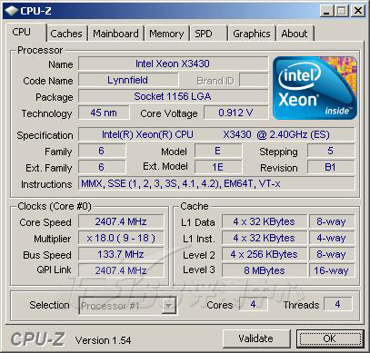 CPU-Z处理器检测信息