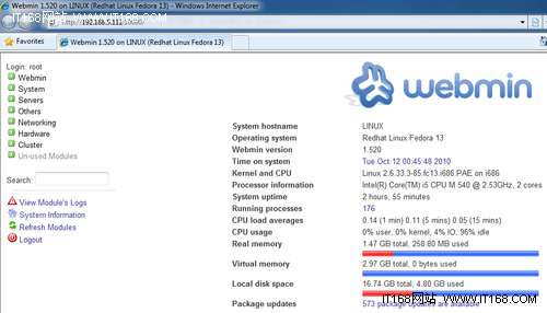 Fedora 13 װ Webmin