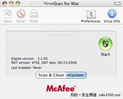 2、McAfee VirusScan for Mac