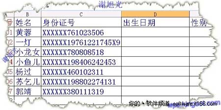 教你巧用WPS表格提取身份证个人信息