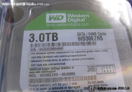 跨越门槛：西部数据3TB、2.5TB绿盘上市