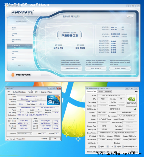 GTX570公版超频测试