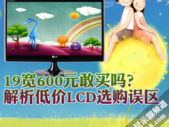 19宽600元敢买吗？解析低价LCD选购误区