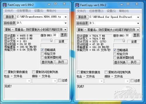 Fastcopy实际应用测试