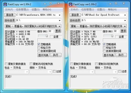 Fastcopy实际应用测试