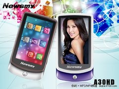 镜面靓器 纽曼MP4新品A30HD曲线超薄