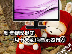 新年暴降促销 一月十大超值显示器推荐