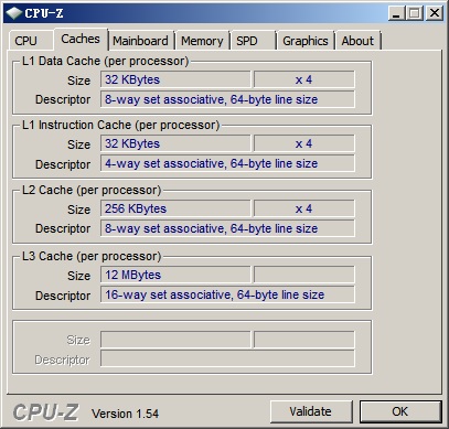 CPU-Z软件检测信息 