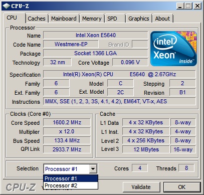 CPU-Z软件检测信息 