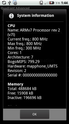 Ӳ:Android2.2+800MHz+512MB RAM