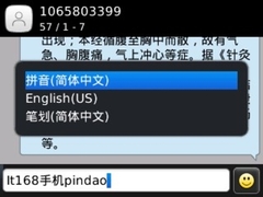 手机屏幕及RIM6.0系统界面