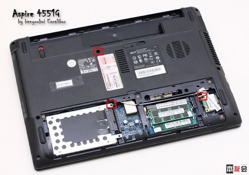 win7 预装AMD很给力?宏基4551G多图拆解详