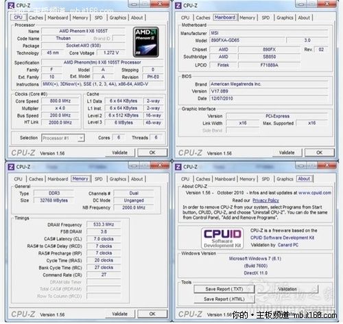 不逊英特尔P67 AMD890FX主板上32GB内存