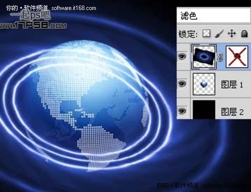 利用photoshop制作地球光环