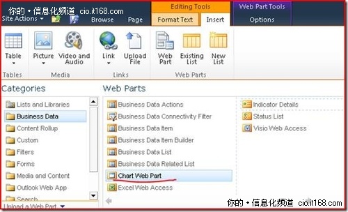 SharePoint 2010 BI：Chart WebPart