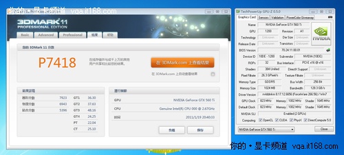 公版GTX560 TI超频测试：