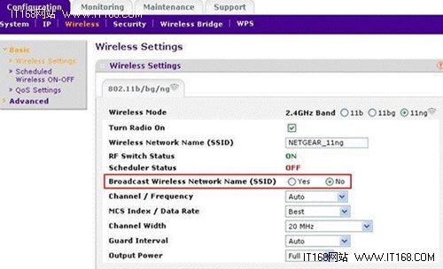 NETGEAR WN604 无线AP安全设置