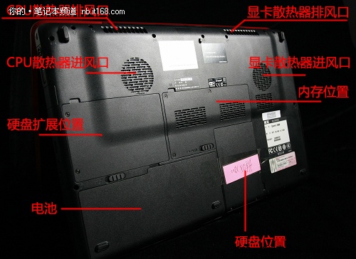 机身背面 预留硬盘扩展位置