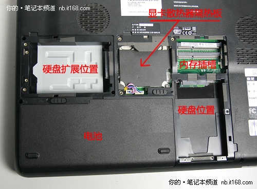 机身背面 预留硬盘扩展位置