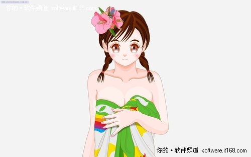 Mac设计卡通美少女人物图片素材