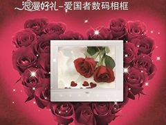 永不枯萎电子玫瑰爱国者相框见证永恒爱