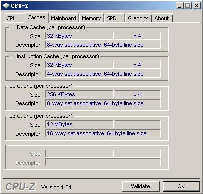 CPU-Z软件检测信息